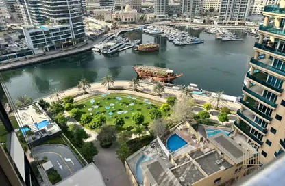 شقة - 1 حمام للايجار في برج التألق 2 - أبراج البريق - دبي مارينا - دبي