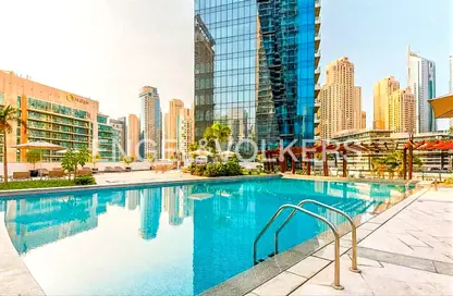 شقة - غرفة نوم - 2 حمامات للايجار في A برج سيلفرين - سيلفيرين - دبي مارينا - دبي