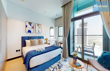 صورة لـ غرفة- غرفة النوم شقة - 1 حمام للايجار في 15 نورث سايد - الخليج التجاري - دبي ، صورة رقم 1