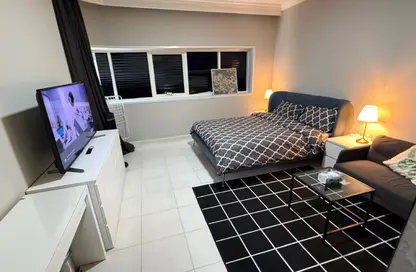 Apartment - Studio - 1 Bathroom for rent in Corniche Tower - Ajman Corniche Road - Ajman