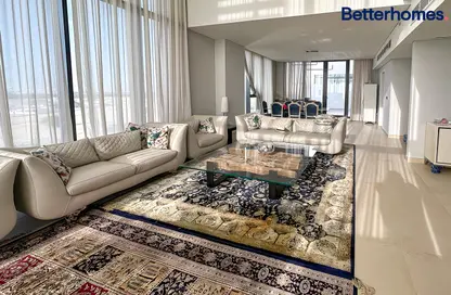 Living / Dining Room image for: Penthouse - 4 Bedrooms - 5 Bathrooms for sale in MISK Apartments - Aljada - Sharjah, Image 1