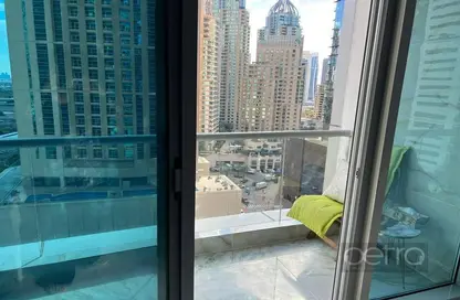 Balcony image for: Apartment - 1 Bedroom - 1 Bathroom for sale in The Torch - Dubai Marina - Dubai, Image 1