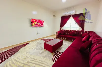 Living Room image for: Apartment - 1 Bedroom - 2 Bathrooms for rent in Al Mowaihat 3 - Al Mowaihat - Ajman, Image 1