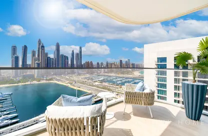 Apartment - 3 Bedrooms - 3 Bathrooms for rent in Marina Vista - EMAAR Beachfront - Dubai Harbour - Dubai