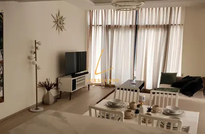 Living Room image for: Apartment - 1 Bedroom - 1 Bathroom for rent in AZIZI Riviera 12 - Meydan One - Meydan - Dubai, Image 1