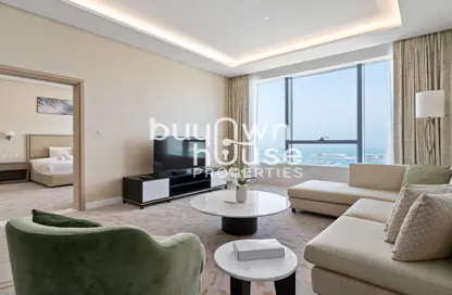 Apartment - 1 Bedroom - 1 Bathroom for rent in The Palm Tower - Palm Jumeirah - Dubai