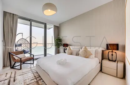 Room / Bedroom image for: Apartment - 2 Bedrooms - 2 Bathrooms for rent in Beach Isle - EMAAR Beachfront - Dubai Harbour - Dubai, Image 1