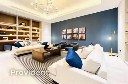Living Room image for: Apartment - 2 Bedrooms - 2 Bathrooms for sale in Creek Vistas Reserve - Sobha Hartland - Mohammed Bin Rashid City - Dubai, Image 1