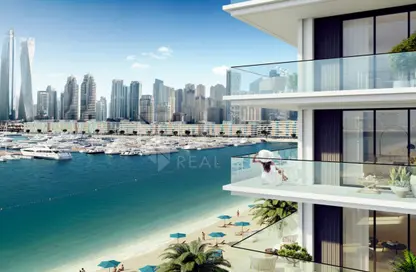 صورة لـ منظر مائي. بنتهاوس - 4 غرف نوم - 5 حمامات للبيع في قصر الشاطئ - إعمار بيتشفرونت - دبي هاربور - دبي ، صورة رقم 1