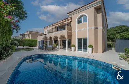 فيلا - 5 غرف نوم - 5 حمامات للبيع في الروضة الخضراء غرب - مجتمع الحدائق - مجمع دبي للإستثمار - دبي