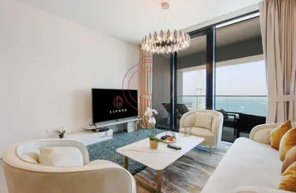 Living Room image for: Apartment - 2 Bedrooms - 3 Bathrooms for rent in Jumeirah Gate Tower 1 - The Address Jumeirah Resort and Spa - Jumeirah Beach Residence - Dubai, Image 1