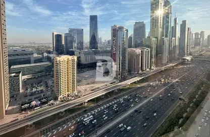 طابق كامل - استوديو للايجار في برج الموسى 2 - أبراج الموسى - شارع الشيخ زايد - دبي