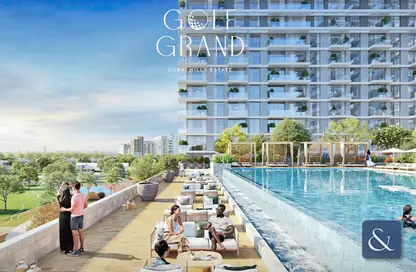 صورة لـ حوض سباحة شقة - 2 غرف نوم - 2 حمامات للبيع في جولف جراند - دبي هيلز استيت - دبي ، صورة رقم 1