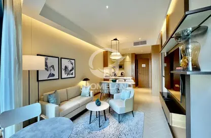 Living / Dining Room image for: Apartment - 2 Bedrooms - 2 Bathrooms for sale in The Address Residences Dubai Opera Tower 1 - The Address Residences Dubai Opera - Downtown Dubai - Dubai, Image 1