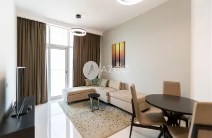 Living / Dining Room image for: Apartment - 2 Bedrooms - 3 Bathrooms for rent in Tower 108 - Jumeirah Village Circle - Dubai, Image 1