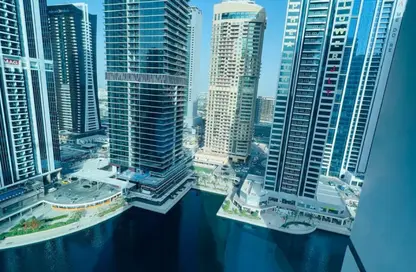 Apartment - 1 Bedroom - 2 Bathrooms for rent in Lakeside Residence - JLT Cluster A - Jumeirah Lake Towers - Dubai