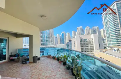 Terrace image for: Apartment - 2 Bedrooms - 2 Bathrooms for sale in Cascades Tower - Dubai Marina - Dubai, Image 1