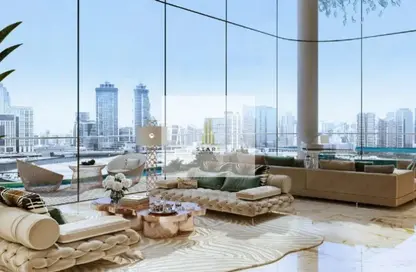 Living Room image for: Apartment - 2 Bedrooms - 3 Bathrooms for sale in Damac Bay 2 - Dubai Harbour - Dubai, Image 1
