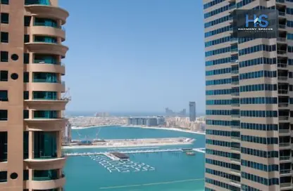 شقة - 2 غرف نوم - 3 حمامات للايجار في برج سولافا - دبي مارينا - دبي