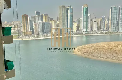 Apartment - 3 Bedrooms - 4 Bathrooms for rent in Al Sondos Tower - Al Khan Lagoon - Al Khan - Sharjah
