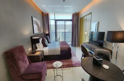 Living Room image for: Apartment - 1 Bathroom for rent in Aykon City Tower B - Aykon City - Business Bay - Dubai, Image 1