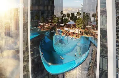 صورة لـ حوض سباحة شقة - 1 حمام للبيع في صفا تو - الخليج التجاري - دبي ، صورة رقم 1