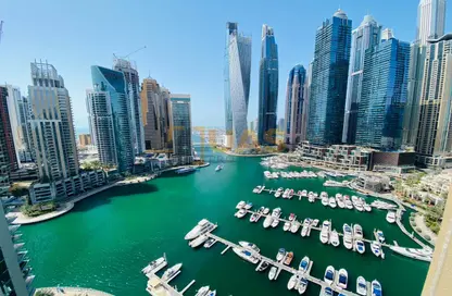 Apartment - 2 Bedrooms - 2 Bathrooms for rent in Al Habtoor Tower - Dubai Marina - Dubai