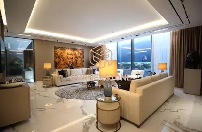Living Room image for: Apartment - 4 Bedrooms - 4 Bathrooms for sale in The S Tower - Dubai Internet City - Dubai, Image 1