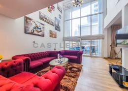 Living Room image for: Apartment - 3 bedrooms - 4 bathrooms for sale in Emerald Residence - Dubai Marina - Dubai, Image 1