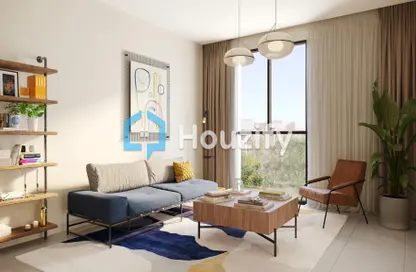 Living Room image for: Apartment - 1 Bedroom - 1 Bathroom for sale in Reeman Living II - Al Shamkha - Abu Dhabi, Image 1