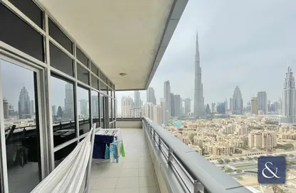 صورة لـ شرفة شقة - غرفة نوم - 2 حمامات للايجار في البرج الجنوبي 4 - الجناح الجنوبي - دبي وسط المدينة - دبي ، صورة رقم 1