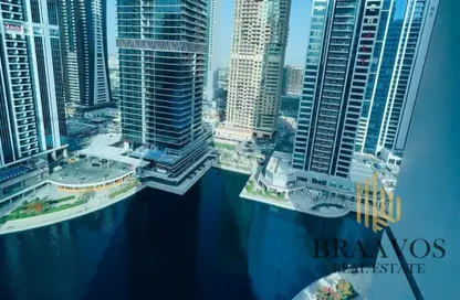 Apartment - 1 Bedroom - 2 Bathrooms for rent in Lakeside Residence - JLT Cluster A - Jumeirah Lake Towers - Dubai
