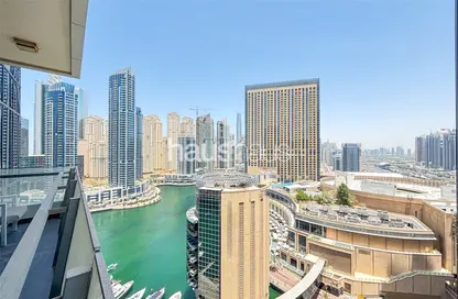 Apartment - 1 Bedroom - 2 Bathrooms for rent in Silverene Tower B - Silverene - Dubai Marina - Dubai