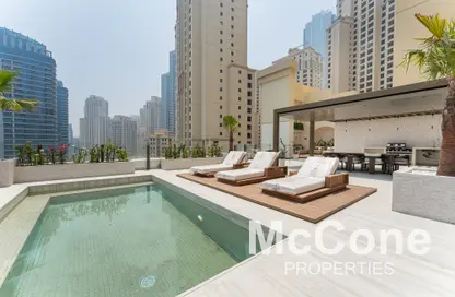 Apartment - 4 Bedrooms - 6 Bathrooms for rent in Sadaf 8 - Sadaf - Jumeirah Beach Residence - Dubai