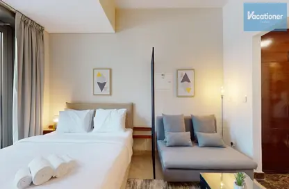 صورة لـ غرفة- غرفة النوم شقة - غرفة نوم - 1 حمام للايجار في برج التألق 2 - أبراج البريق - دبي مارينا - دبي ، صورة رقم 1