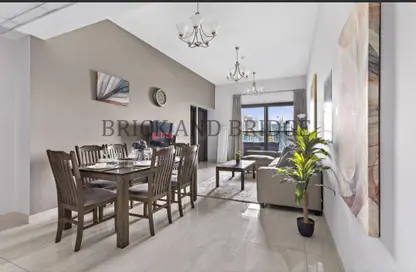 Living / Dining Room image for: Apartment - 4 Bedrooms - 5 Bathrooms for rent in Elite Business Bay Residence - Business Bay - Dubai, Image 1
