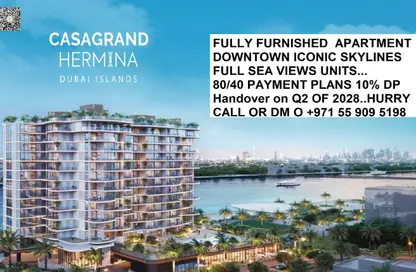 Apartment - 3 Bedrooms - 4 Bathrooms for sale in Hermina By Casagrand - Dubai Islands - Dubai