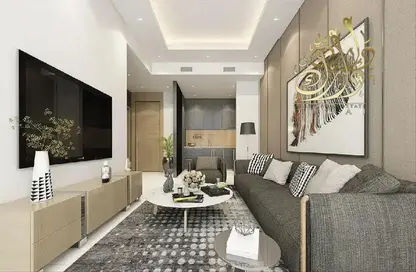 Living Room image for: Apartment - 1 Bedroom - 2 Bathrooms for sale in Lilium Tower - Jumeirah Village Triangle - Dubai, Image 1