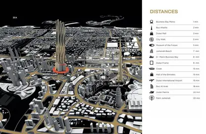 شقة - 2 غرف نوم - 2 حمامات للبيع في بايز 101 من دانوب - الخليج التجاري - دبي