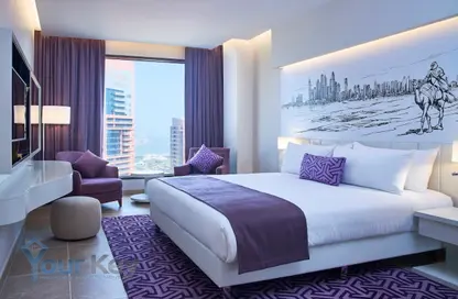 Room / Bedroom image for: Apartment - 1 Bedroom - 2 Bathrooms for rent in Mercure Dubai Barsha Heights Hotel Suites  and  Apartments - Barsha Heights (Tecom) - Dubai, Image 1