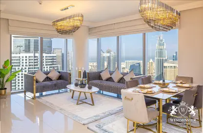 Apartment - 2 Bedrooms - 3 Bathrooms for rent in Boulevard Point - Downtown Dubai - Dubai