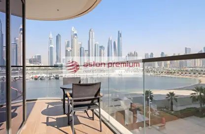 شقة - غرفة نوم - 4 حمامات للايجار في برج Marina Vista 1 - مارينا فيستا - إعمار بيتشفرونت - دبي هاربور - دبي