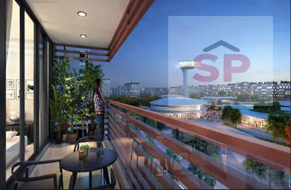 Balcony image for: Apartment - 2 Bedrooms - 3 Bathrooms for sale in Tiraz - Naseej District - Aljada - Sharjah, Image 1