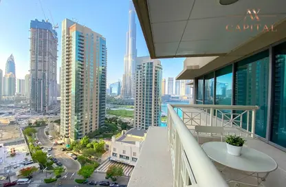 Balcony image for: Apartment - 2 Bedrooms - 2 Bathrooms for rent in 29 Burj Boulevard Tower 1 - 29 Burj Boulevard - Downtown Dubai - Dubai, Image 1