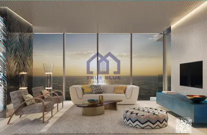 Living Room image for: Apartment - 1 Bedroom - 1 Bathroom for sale in Moonstone Residences Interiors - Al Marjan Island - Ras Al Khaimah, Image 1