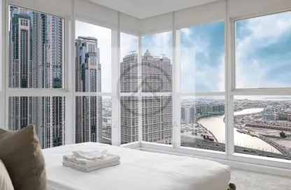 شقة - غرفة نوم - 2 حمامات للايجار في ذا كورت تاور - الخليج التجاري - دبي