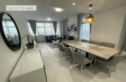 Living / Dining Room image for: Apartment - 3 Bedrooms - 3 Bathrooms for rent in Al Khaleej Al Arabi Street - Al Bateen - Abu Dhabi, Image 1