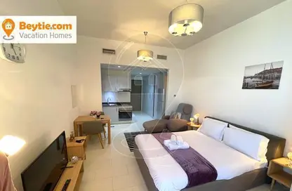 Living Room image for: Apartment - 1 Bathroom for rent in Montrell - Al Furjan - Dubai, Image 1