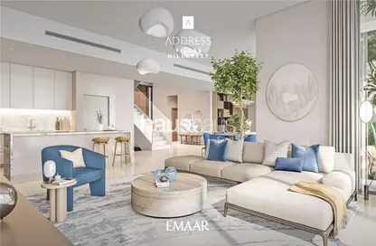Living Room image for: Villa - 5 Bedrooms - 6 Bathrooms for sale in Address Hillcrest - Dubai Hills Estate - Dubai, Image 1