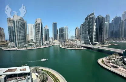 شقة - 3 غرف نوم - 4 حمامات للايجار في برج الزمان والمكان - دبي مارينا - دبي